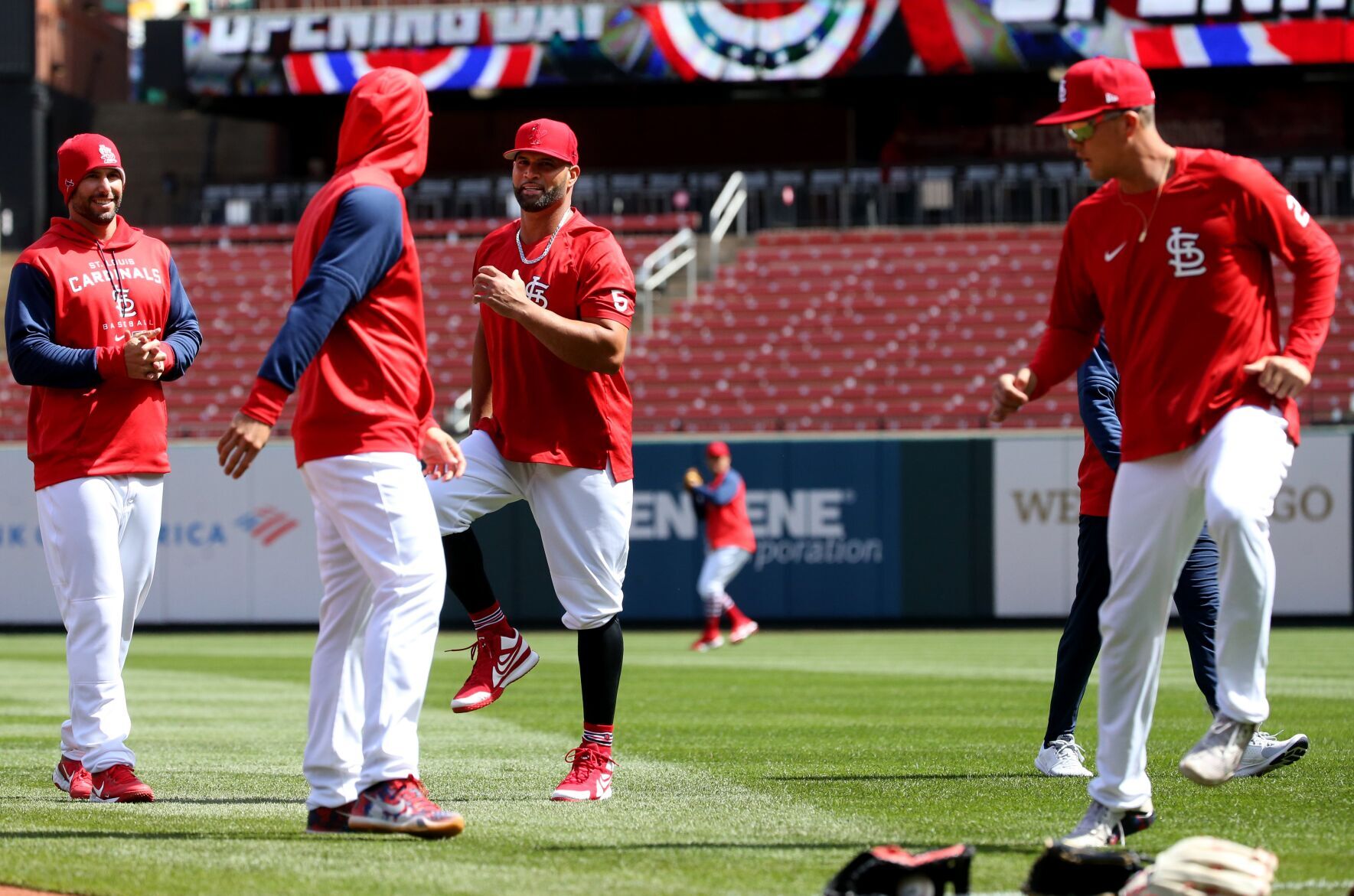 St. Louis Cardinals open the season at home against the Pittsburgh Pirates
